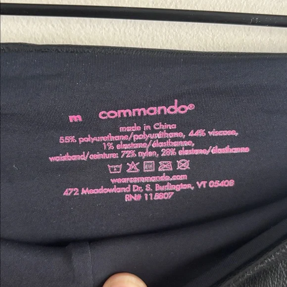 Commando • Black Faux Leather bootleg pants - Picture 5 of 5